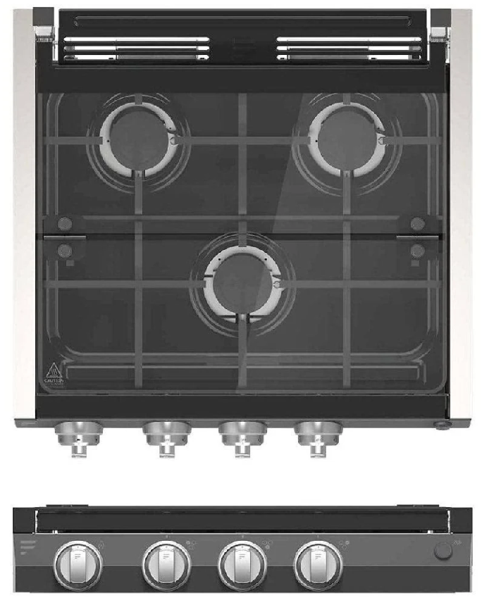 Dune Sport Part Cabinet - Cooktop 3 Burner Slide-In Black