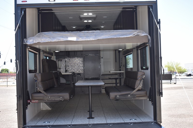 Dune Sport Part Dual Electric Bunk Bed w/Opposing Sofas (With 42x24 Table) 88in rail for 94in rail add $40